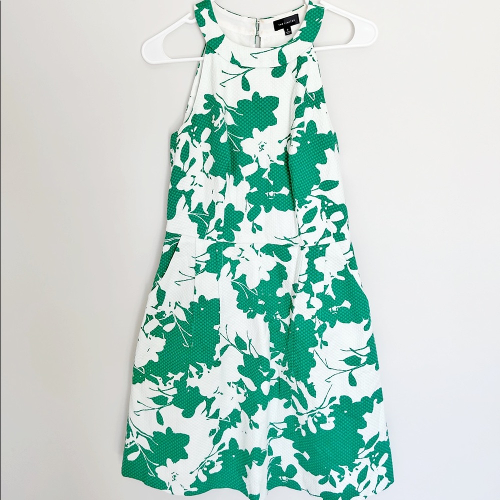 The Limited green and white floral dress, flawless, size 0